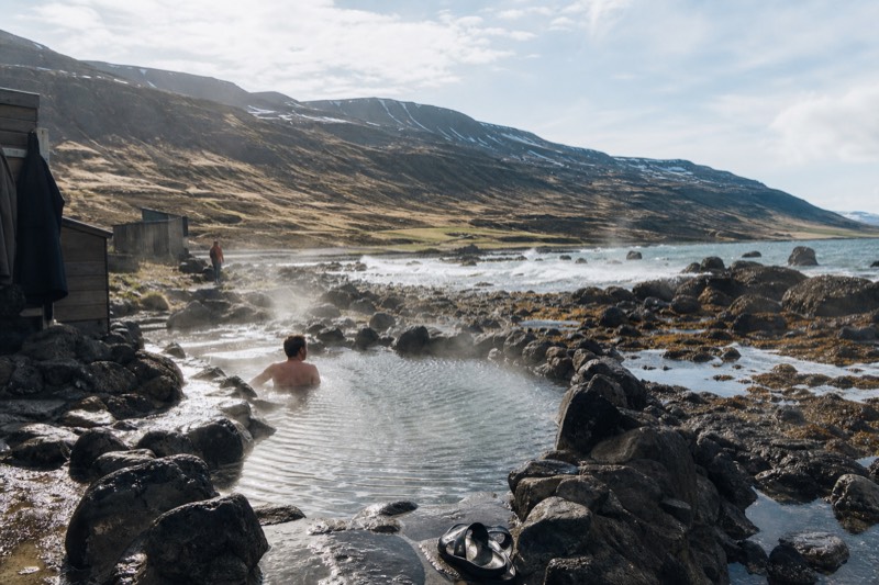 Hvammsvik, Hot Springs Entry